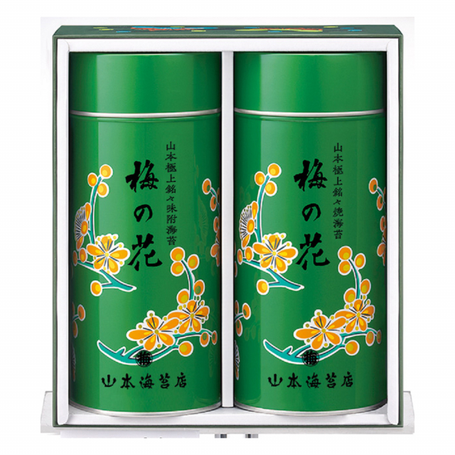 山本海苔店 「梅の花」中缶(緑缶)詰合せ(UP12AG) [CONCENT]コンセント