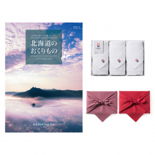 商品画像 北海道のおくりもの　カタログギフト　HDO-Bコース＋今治 綾 フェイスタオル3枚セット