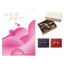 商品画像 からだおもい(雑誌ターザン×タニタ食堂とコラボしたカタログギフト) KDCコース+帝国ホテルクッキー 詰め合わせセット【京都・風呂敷包み】