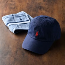 商品画像 POLO RALPH LAUREN（ポロ ラルフ ローレン） コットン チノ クラシック スポーツ キャップ　NEWPORT NAVY　+　ウォッシュタオル