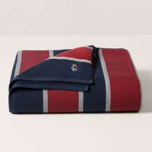 商品画像 RALPH LAUREN HOME(ラルフ ローレン ホーム)RL POLO BEAR ハーフブランケット(NAVY)【化粧箱入り】